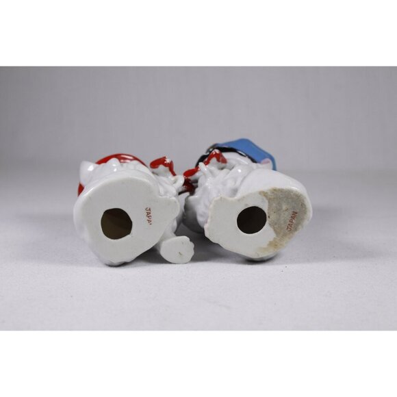 Set of 2 MCM Arnart Japan bow tie cat figurines, anthropomorphic porcelain cats - Picture 9 of 9